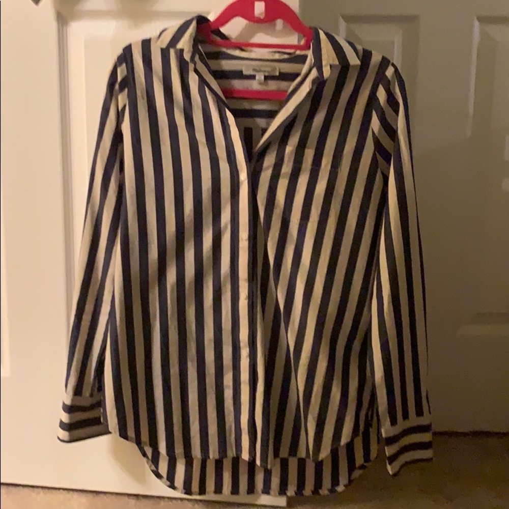 Madewell Tunic Shirt in Hampden Stripe